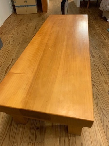 銀杏の一枚板テーブル　厚さ7cm!