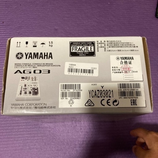 その他 YAMAHA AG03