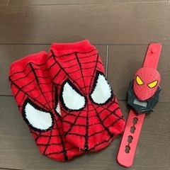 スパイダーマンソックス＆腕時計