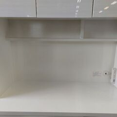 ニトリ　ソレル１００ＫＢ　３枚扉キッチンボード　２０２１年製　白　食器棚【愛品倶楽部柏店】