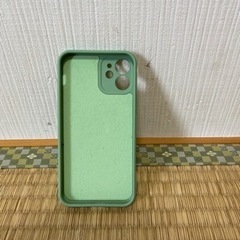 iPhone12mini  グリーンのリング一体型 シリコンケース