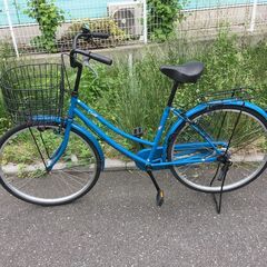 J1144 ★店頭にて試乗可★ 軽快自転車 26インチ ブルー ...