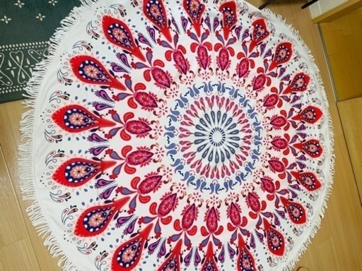 ラウンドビーチタオル150cm