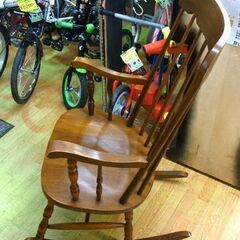 ロッキングチェア 木製 揺り椅子 ウィンザーチェア 幅56㎝ ナチュラル 札幌市 西岡店 - 札幌市