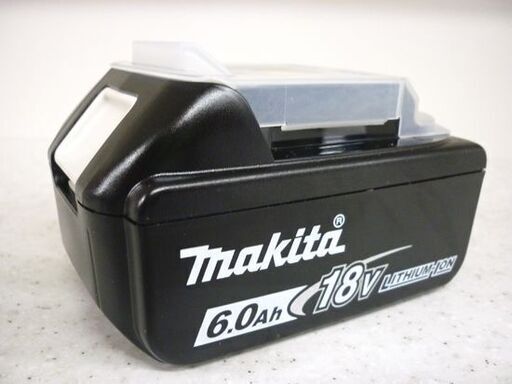 ☆未使用 makita バッテリ 18V 6.0A BL1860B 充電池 マキタ リチウムイオン電池 残量表示有り 電動工具 札幌 北20条店