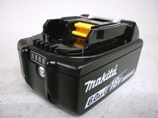 ☆未使用 makita バッテリ 18V 6.0A BL1860B 充電池 マキタ リチウムイオン電池 残量表示有り 電動工具 札幌 北20条店