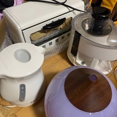 美品 家電 4点セット ティファール 電気ケトル ヤマダ電機 オ...