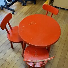 四半世紀前のテーブル＆椅子（子ども向け）