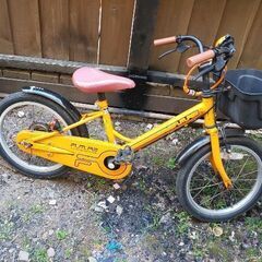 子ども用自転車オレンジ