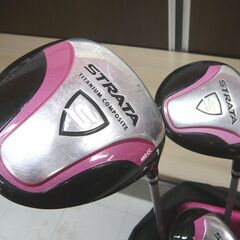 レディース ゴルフセット ストラータ STRATA 7本セット キャディバッグ付 中古 苫小牧西店