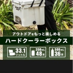 まもなく掲載終了》美品 大容量ハードクーラーボックス 33.1L