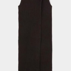 M_】PLEATS ドレス/ダークブラウン