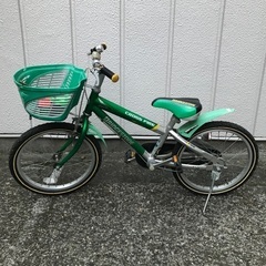 18インチ　子供用自転車　ブリヂストン　緑色