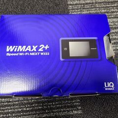 UQ WiMAX2+ Speed Wi-Fi NEXT WX03...