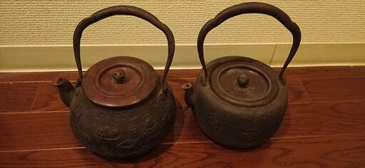 戦前の　南部鉄器　茶瓶　２つセット