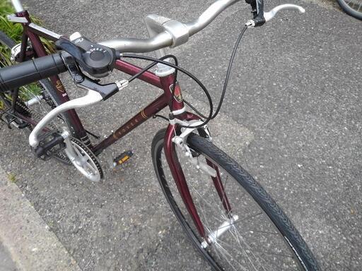 中古自転車2034 前後タイヤ新品！ クロスバイク ローバー 700