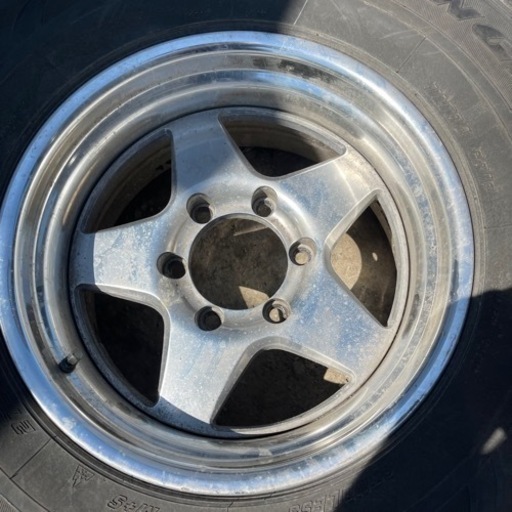深リム WEDS JAPAN 15インチ 6穴 アルミホイール タイヤおまけ 265/70R15