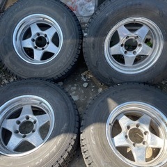 深リム WEDS JAPAN 15インチ 6穴 アルミホイール タイヤおまけ 265/70R15