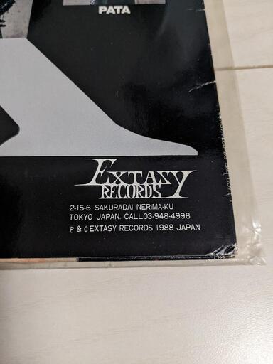 ⑧X VANISHING VISION LP盤 1988年 インディーズ 激レア貴重盤 当時物