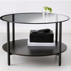 【ネット決済】IKEA コーヒーテーブル　ガラステーブル