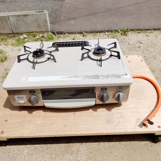 中古 Rinnai KGM563BER リンナイ ガステーブル ガスコンロ 2口コンロ 魚焼きグリル 右強火