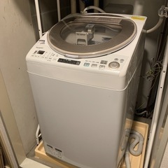 【ネット決済・配送可】【5/17まで】乾燥機付き縦型洗濯機