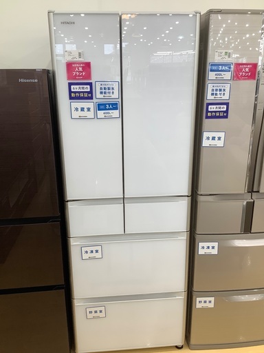 HITACHI 6ドア冷蔵庫　430L 2018年製