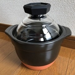 HARIO   蓋がガラスのご飯釜