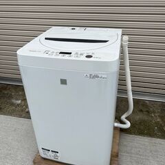 【ネット決済・配送可】SHARP　洗濯機　ES-G4E3　201...