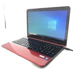 新品SSD レッド ノートパソコン 中古美品 15.6型 NEC PC-LS150HS6R 第2世代