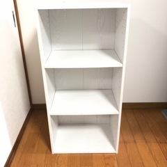 【取引決定】3段カラーボックス ✳︎ホワイトオーク✳︎棚板可動✳...