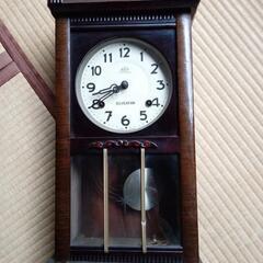 振り子時計　機械式掛け時計　ＳＩＬＶＥＲＦＡＮ　日本製