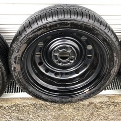 15インチ鉄ホイール 165/50/15 4.5j バリ溝 pcd100