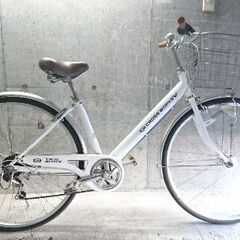 自転車中古 CROSS WORKS V 上尾工業 外装6段変速 オートライト