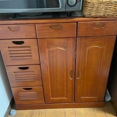 【無料】木製キッチン収納