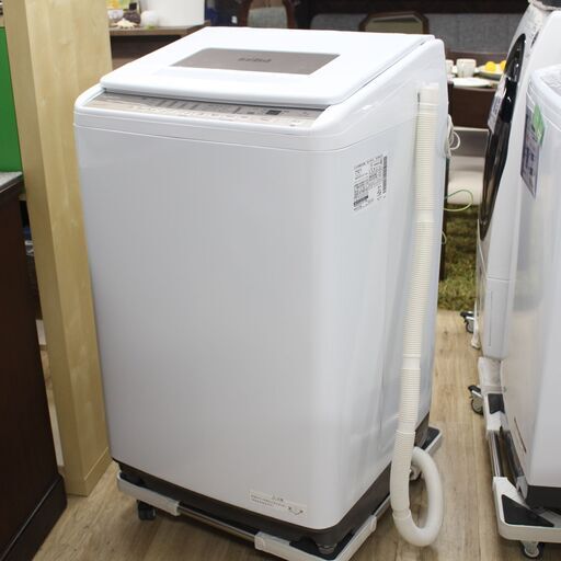 店S154)【美品・高年式】日立 ビートウォッシュ 全自動洗濯機 BW-T807 2021年製 洗濯容量8kg HITACHI