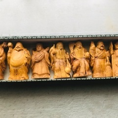(決まりました！)七福神 木彫 置物