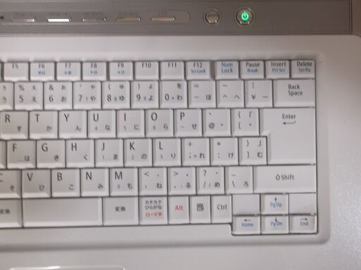 NEC白色ノートパソコン バッテリー約2時間表示 SSD120GBHDD