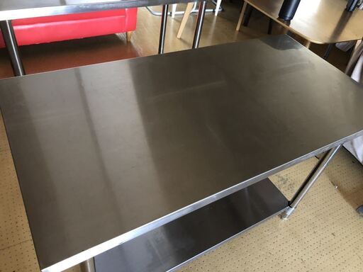 美品！ 厨房 ステンレス台 調理台 業務用 飲食店 作業台 120×60×80cm ...