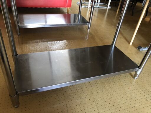 美品！ 厨房 ステンレス台 調理台 業務用 飲食店 作業台 120×60×80cm ...