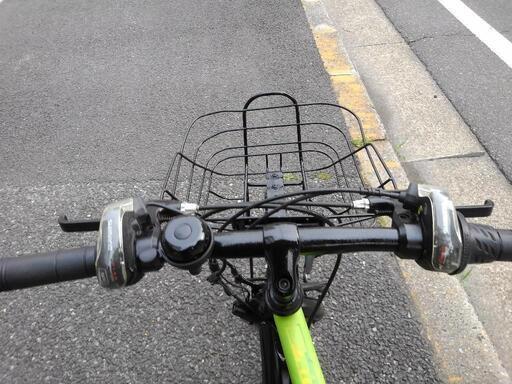 中古子供自転車2035 前後タイヤ新品！ 22インチ 6段ギヤ LED