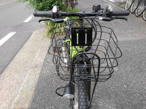 中古子供自転車2035 前後タイヤ新品！ 22インチ 6段ギヤ LED