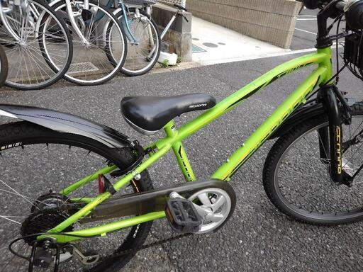 中古子供自転車1998 22インチ 6段ギヤ LEDオートライト 身長