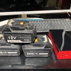 社外マキタ18Vバッテリー3個とモバイルバッテリー1個セット