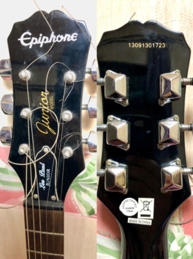 （エレキギター）epiphone エピフォン Les Paul Junior レスポールジュニア jr ブラック 中国製