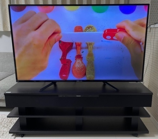 【ジャンク】55インチ液晶モニター＋Panasonicテレビ台