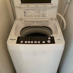 ハイセンス　一人暮らし用　洗濯機