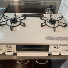 ◎【未使用】リンナイ グリル付ガステーブル LPガス 2021年製 KG64CT2L 左強火タイプ ガスコンロ ガステーブル