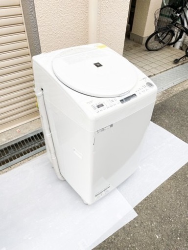 定価12万円】2020年製SHARP 電気洗濯乾燥機ES-TX8E-W プラズマ