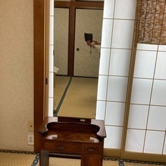 昭和レトロな鏡台　一面鏡